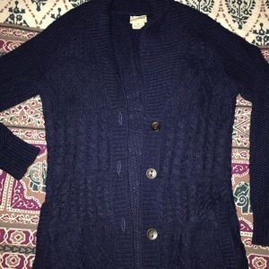 Urban Outfitters blue chunk knit cardigan